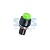 Выключатель-кнопка 250V 1А (2с) ON-OFF зеленая Micro (PBS-20А) REXANT