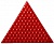 Светоотражающая наклейка, треугольник 5x5 см, красный 3575096