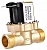 Электромагнитный водопроводный клапан 1/2", латунь, до 80 C, 220В AC FCD-180B