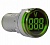 Индикатор с вольтметром 22 мм 12-500 В AD22-RV зеленый