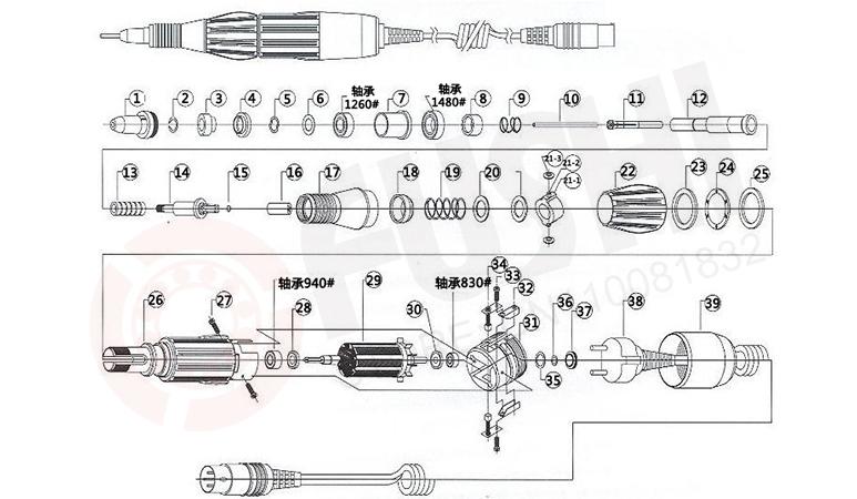 Схема ручки strong 210