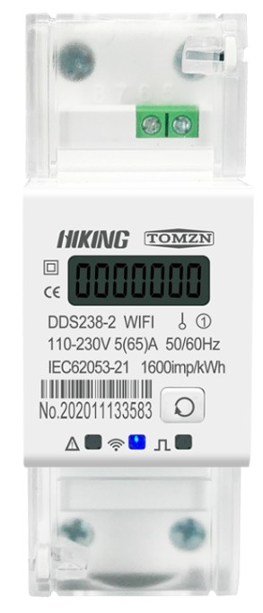 Однофазный электронный счетчик электроэнергии на DIN-рейку 230В, 65А TOMZN DDS238-2 WIFI – 42unita.ru