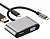 Видео конвертер 4в1 USB 3.1 Type-C to VGA + HDMI + USB3.0 + TypeC